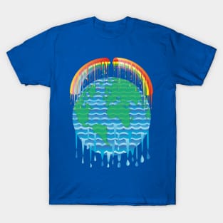 Earth melting because global warming T-Shirt